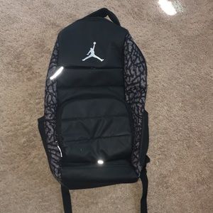 Jordan Black and Gray Backpack